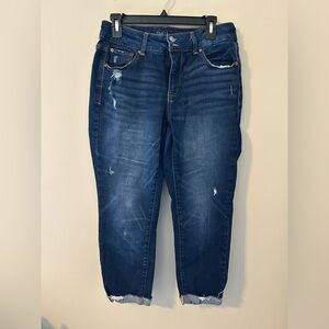 Women's Distressed Blue Jeans